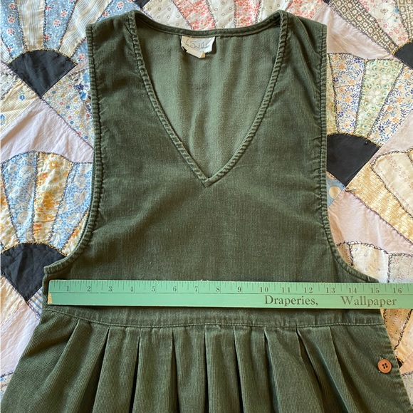 VINTAGE 🎈SOLD🎈Dress Overalls Via Saint Andrea Dark Green Size 5/6 - Picture 7 of 15
